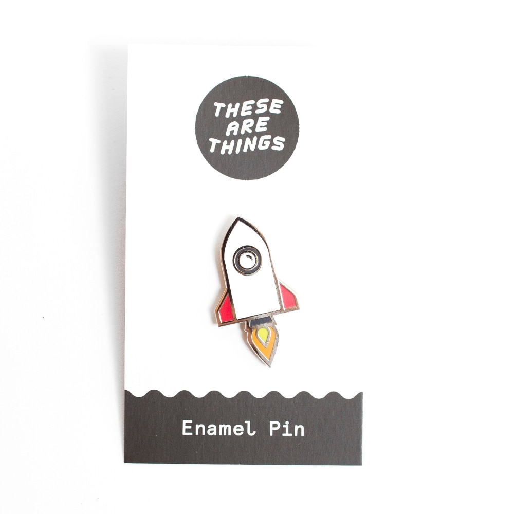 These Are Things, Enamel Pins, Rocketship